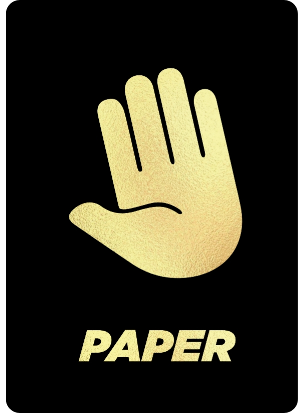 Golden Paper Card